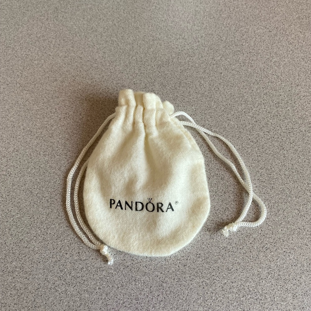 Pandora Anti-Tarnish Soft White Drawstring Jewelry Pouch - Picture 2 of 2